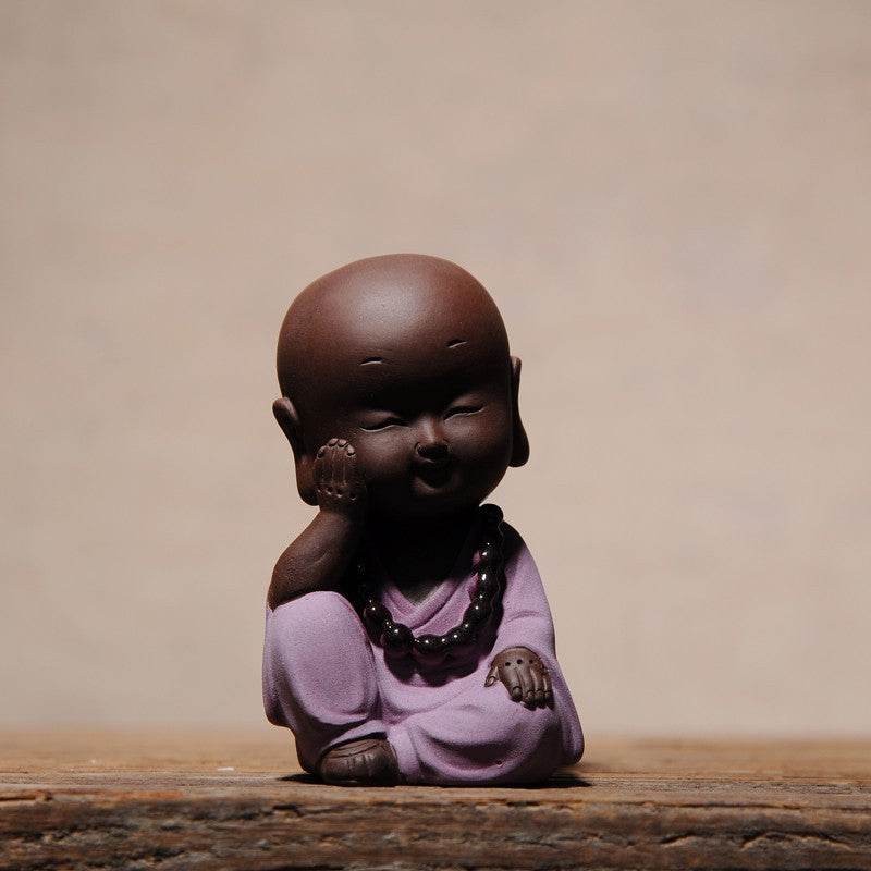Purple Sand Meditation Buddha Statues - Tibetan Buddhist statue, view 6
