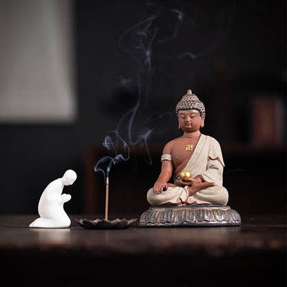 Shakyamuni Meditation Buddha Statue - Tibetan Buddhist statue, detailed view