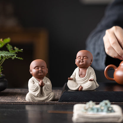 Purple Sand Meditation Buddha Statues