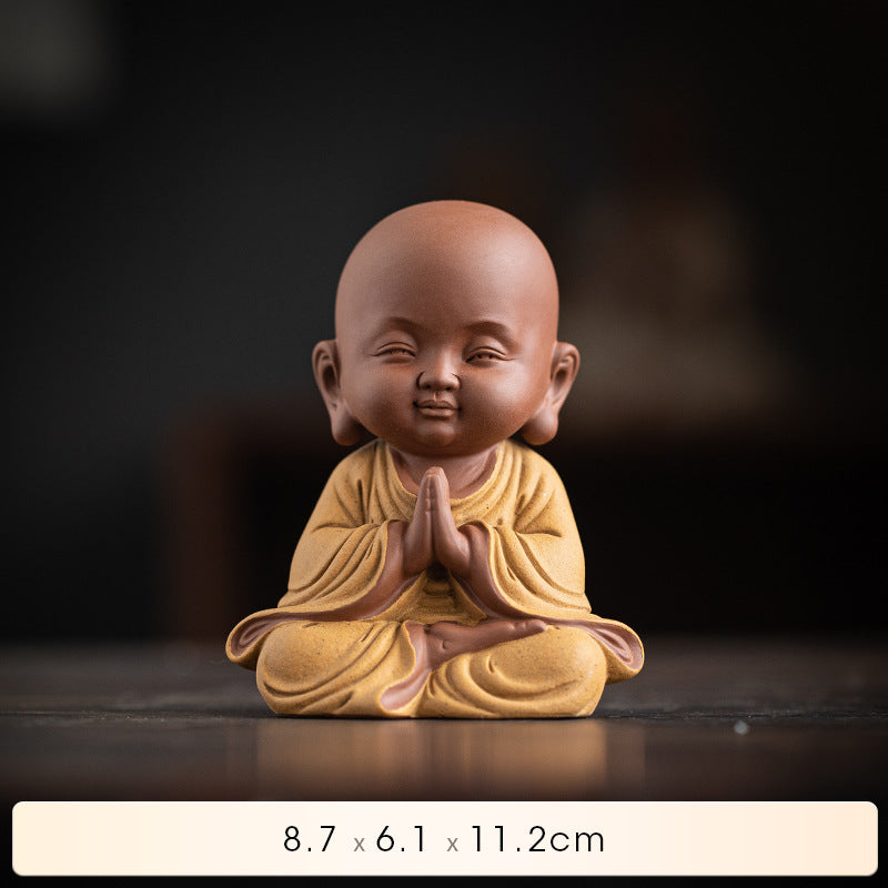 Purple Sand Meditation Buddha Statues