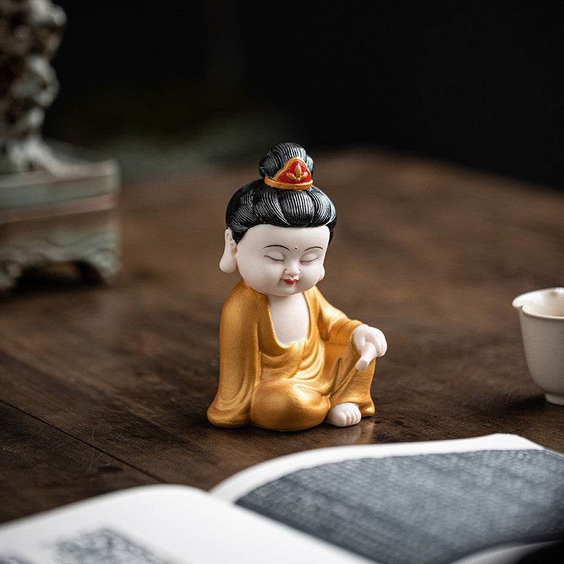 Shakyamuni,Avalokiteshvara,Ksitigarbha Buddha Statues - Tibetan Buddhist statue, detailed view