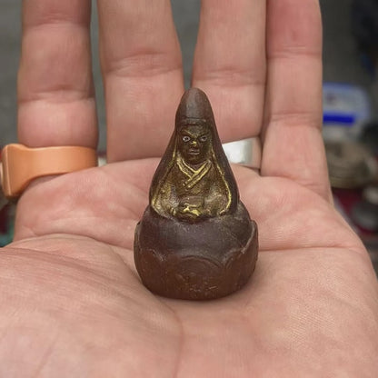 Old Guru Dewa Chenpo Guru Rinpoche Tsa Tsa Mold: Tibetan Buddha Statue Maker for Ritual Sacred Art & Offering