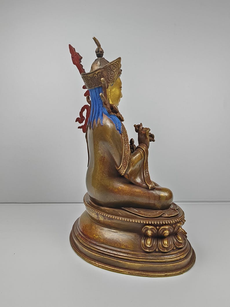 Padmasambhava - Lotus-Born Guru Rinpoche - Buddha Statue - Tibetan Buddhist statue, view 10