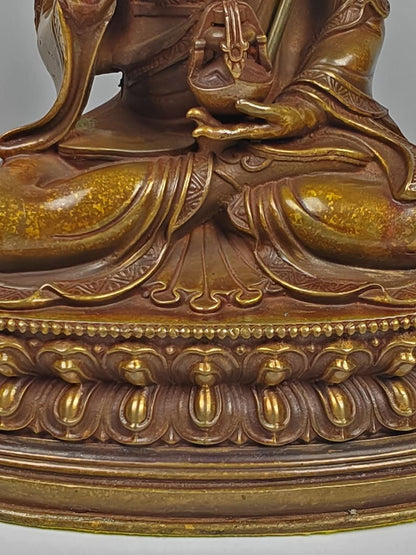 Padmasambhava - Lotus-Born Guru Rinpoche - Acient Tibetan Buddhist Statue - Fully Consecrated and Blessed - 60 Years Old