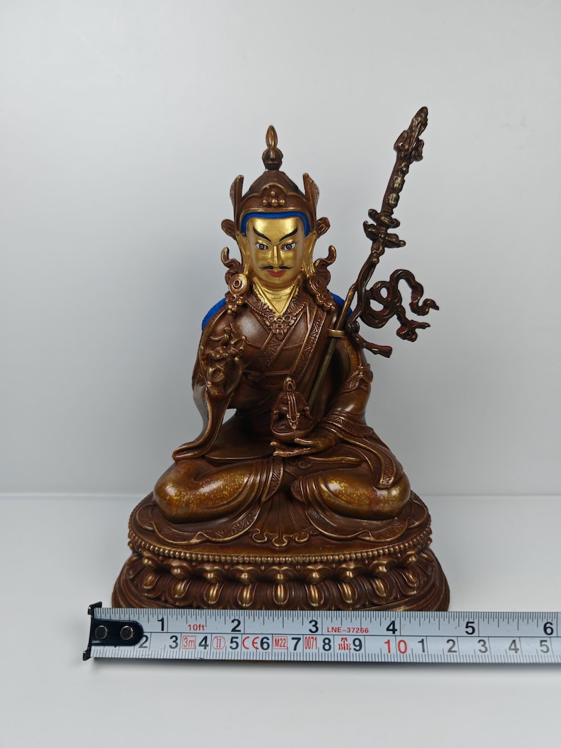Padmasambhava - Lotus-Born Guru Rinpoche - Acient Tibetan Buddhist Statue - Fully Consecrated and Blessed - 60 Years Old