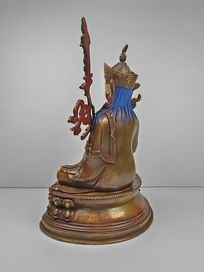 Padmasambhava - Lotus-Born Guru Rinpoche - Acient Tibetan Buddhist Statue - Fully Consecrated and Blessed - 60 Years Old