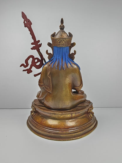 Padmasambhava - Lotus-Born Guru Rinpoche - Acient Tibetan Buddhist Statue - Fully Consecrated and Blessed - 60 Years Old