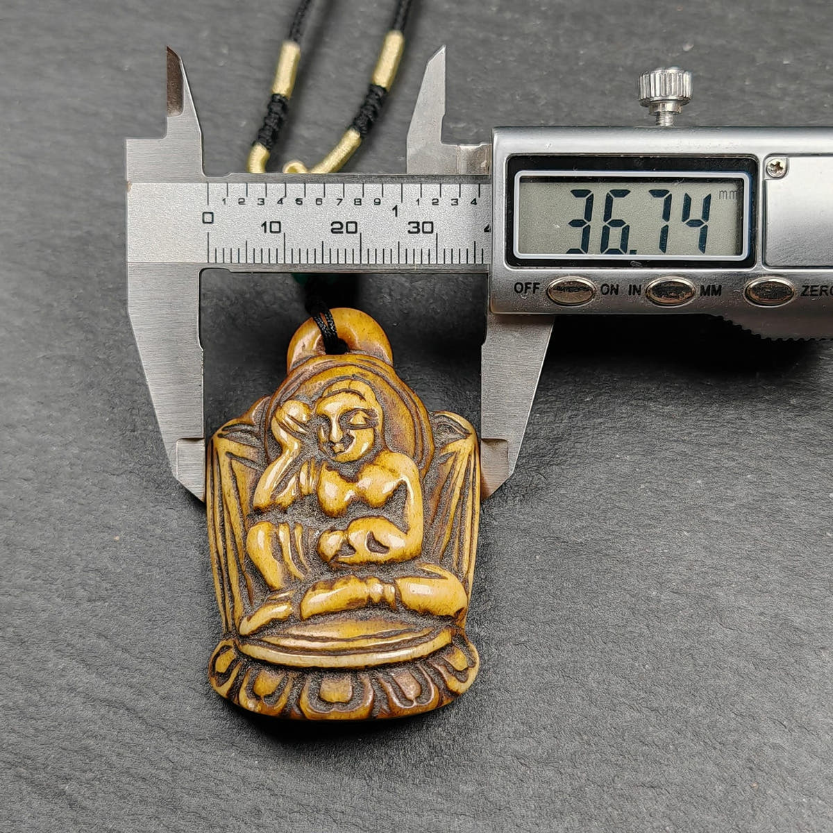 Sacred Jetsun Milarepa Statue Protection Amulet - Tibetan Buddhist amulet, view 11