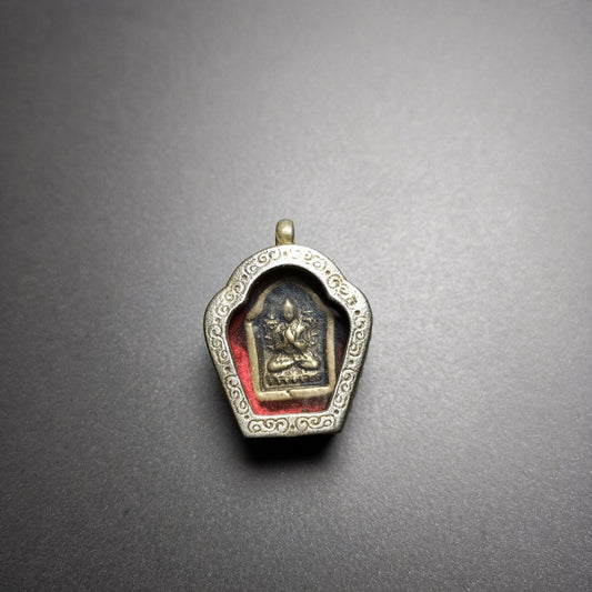 Tibetan Buddhist Altar Amulet Pendant,Gau Ghau Shrine, Je Tsongkhapa