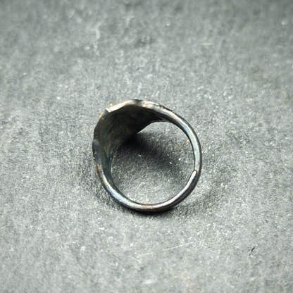 Tibetan Cross Vajra Ring Gold & Silver Gilding Adjustable Ring - Tibetan Buddhist vajra, view 7