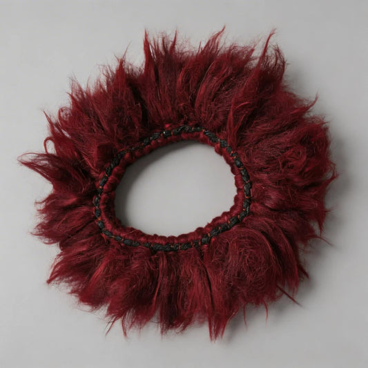 Traditional Kekhor Collar of Tibetan Mastiff - Tibetan Buddhist art, detailed view