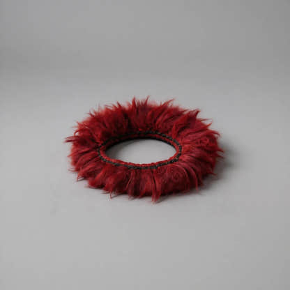 Traditional Kekhor Collar of Tibetan Mastiff - Tibetan Buddhist art, close-up detail