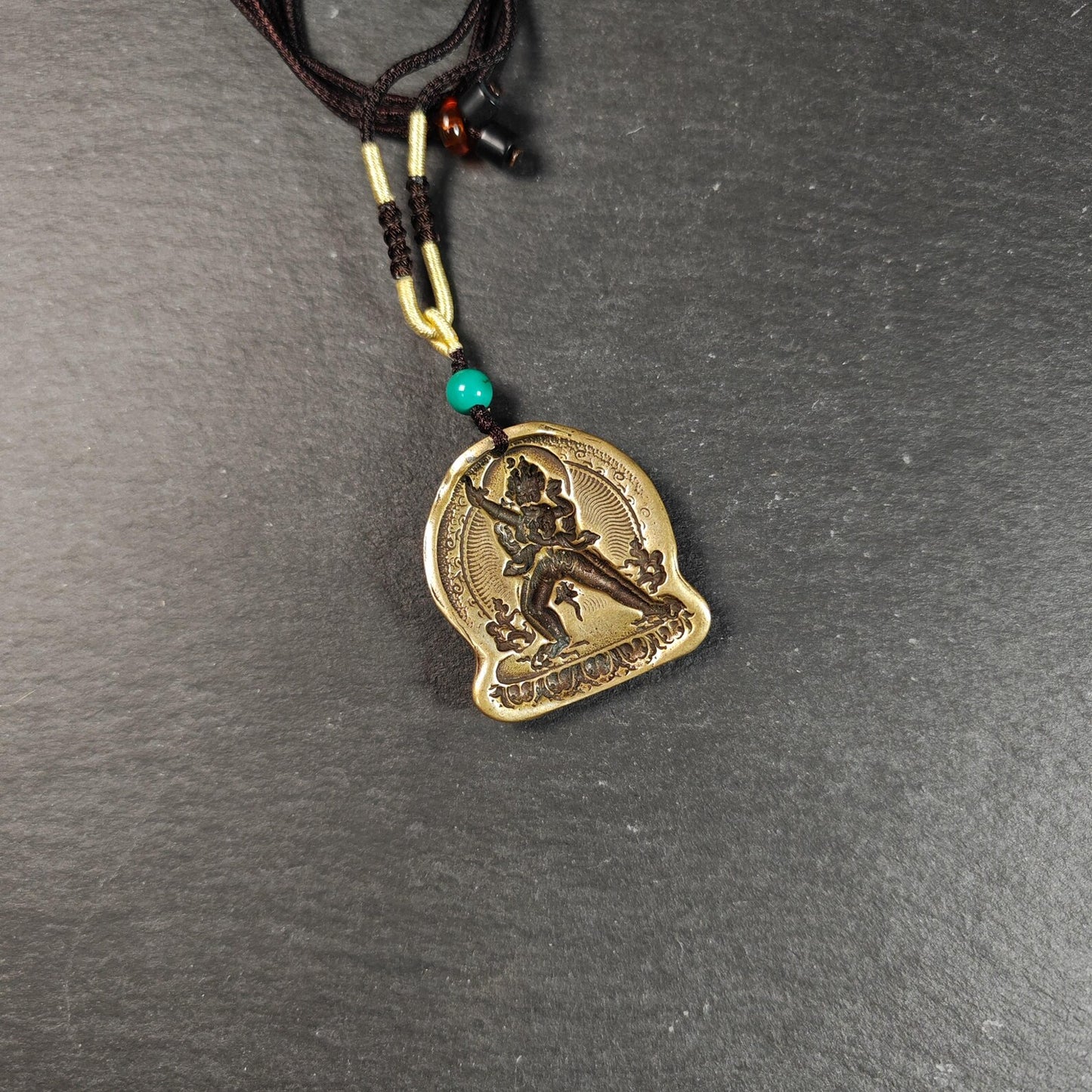 Unique Chakrasamvara Tsa Tsa Mold Amulet, Tibetan Buddhism Protective Charm, Heruka Tantric Deity Pendant, Sacred Spiritual Ritual Gift