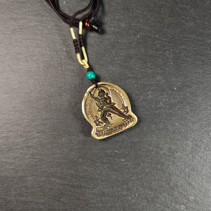 Unique Chakrasamvara Tsa Tsa Mold Amulet, Tibetan Buddhism Protective Charm, Heruka Tantric Deity Pendant, Sacred Spiritual Ritual Gift