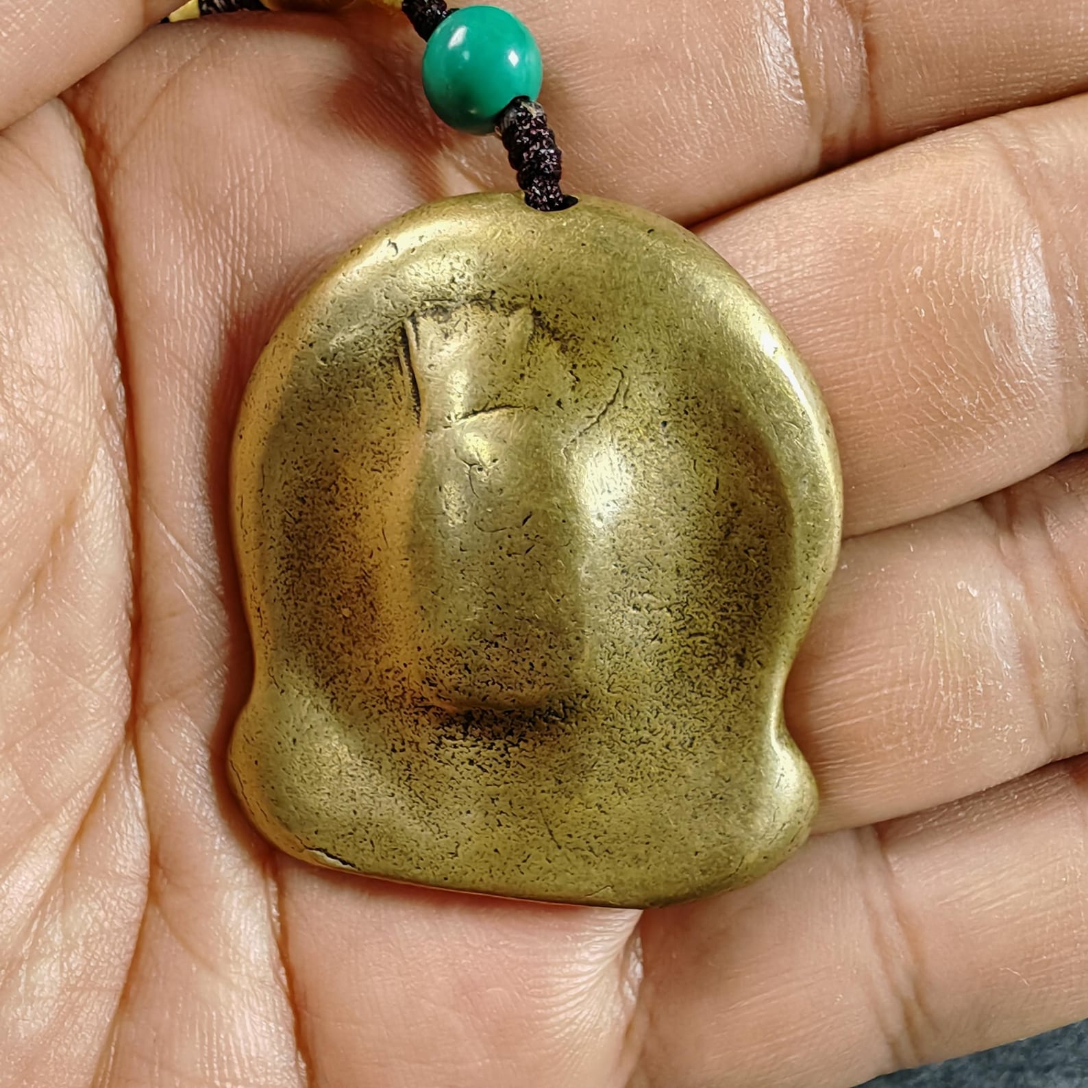 Unique Chakrasamvara Tsa Tsa Mold Amulet, Tibetan Buddhism Protective Charm, Heruka Tantric Deity Pendant, Sacred Spiritual Ritual Gift