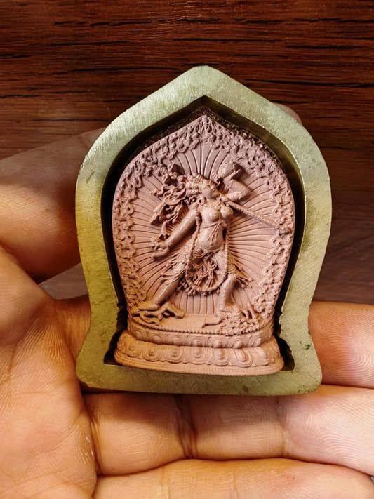 Vajrayogini/Narodakini/Dorje Naljorma/ Tsa Tsa Mold - 5cm Height - Tibetan tsa tsa mold, front view