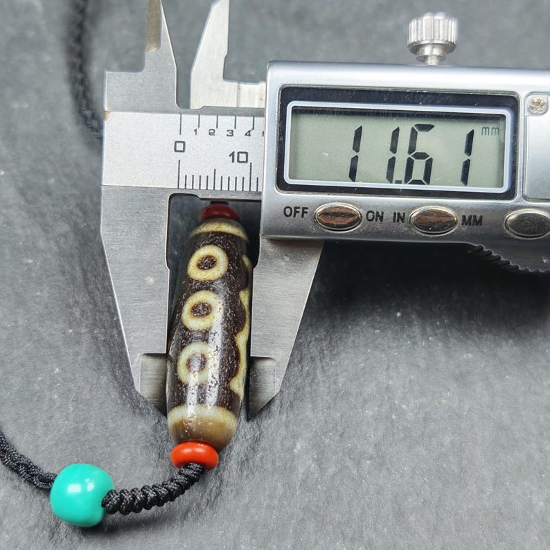 Vintage 5 Eyes Dzi Bead Necklace | 36*11mm Gandhanra-ART