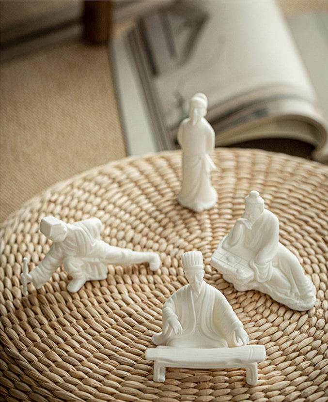 White Porcelain Buddha Statues - Tibetan Buddhist statue, view 11