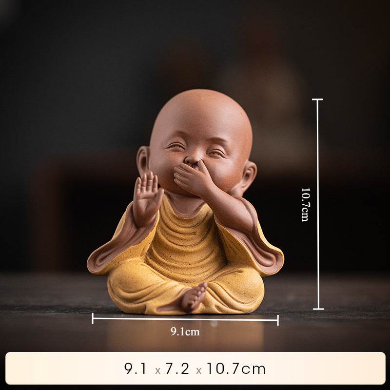 Purple Sand Meditation Buddha Statues - Tibetan Buddhist statue, view 8