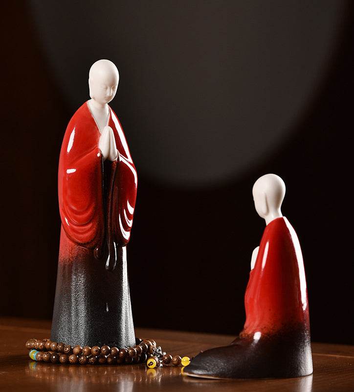 Meditation Buddha Statues - Tibetan Buddhist statue, detailed view