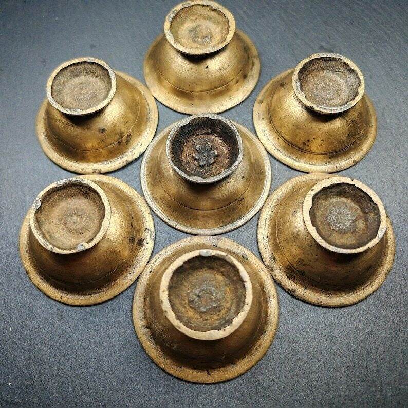 Buddhist Butter lamp / Water Offering Bowls,Yonchap Bowls - Tibetan Buddhist art, view 4