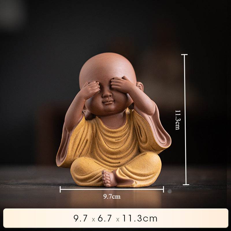 Purple Sand Meditation Buddha Statues - Tibetan Buddhist statue, view 7