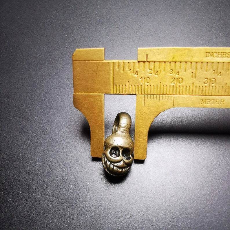 Skull Sitavana Shape Bead Counter Clip - Tibetan Buddhist art, view 9