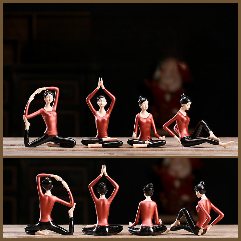 Ceramic Yoga Statues