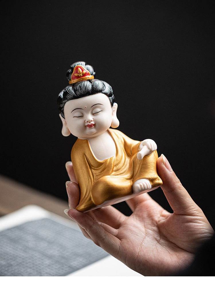 Shakyamuni,Avalokiteshvara,Ksitigarbha Buddha Statues - Tibetan Buddhist statue, view 10