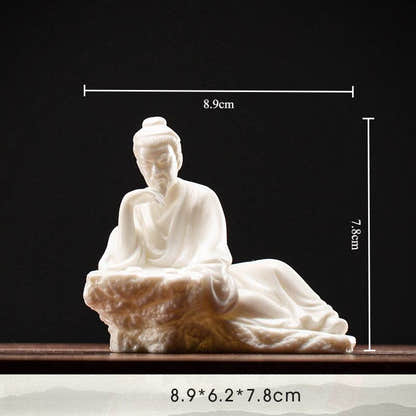 White Porcelain Buddha Statues - Tibetan Buddhist statue, view 7