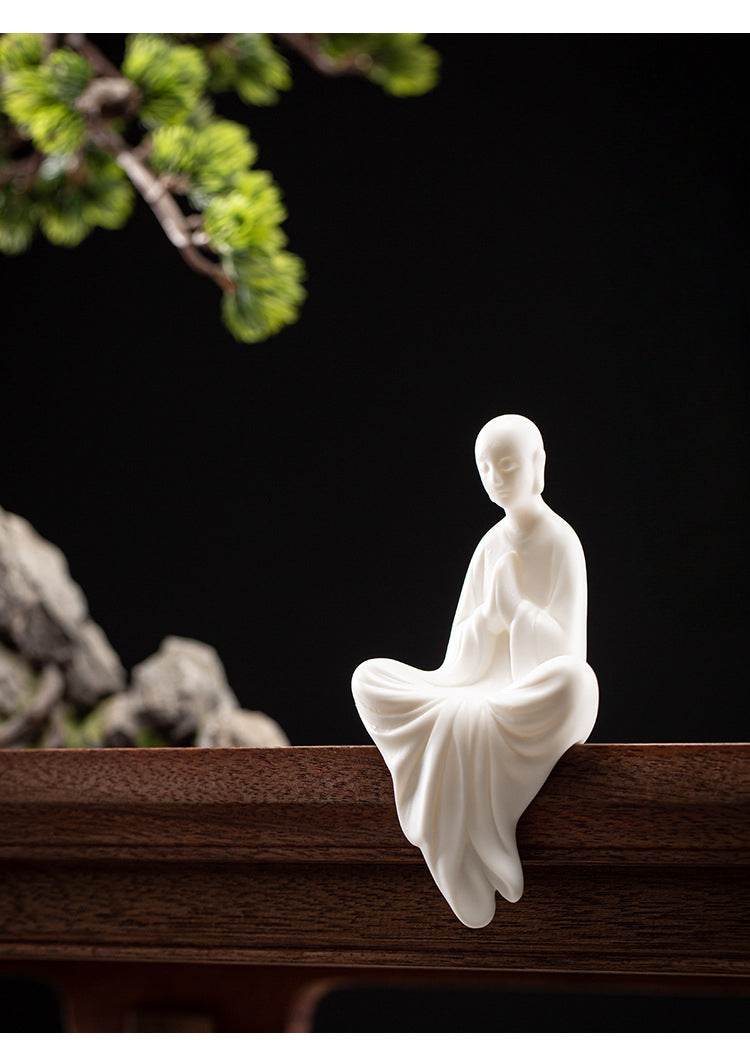 White Porcelain Buddha Statue - Tibetan Buddhist statue, view 13
