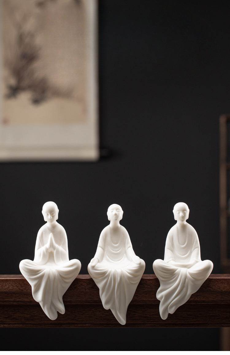 White Porcelain Buddha Statue - Tibetan Buddhist statue, view 9