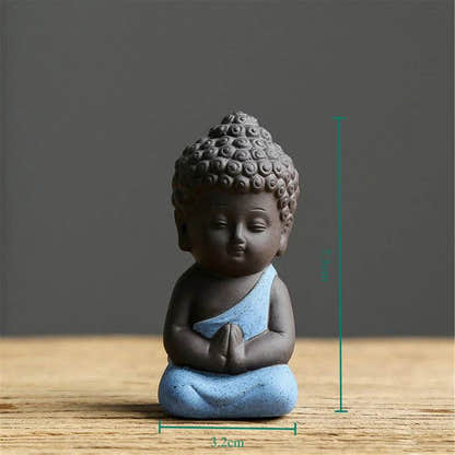 Purple Sand Meditation Buddha Statue - Tibetan Buddhist statue, view 5