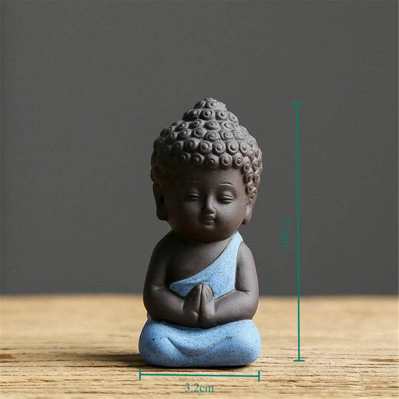 Purple Sand Meditation Buddha Statue - Tibetan Buddhist statue, view 5