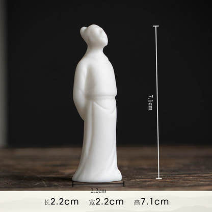 White Porcelain Meditation Buddha Statues - Tibetan Buddhist statue, view 9
