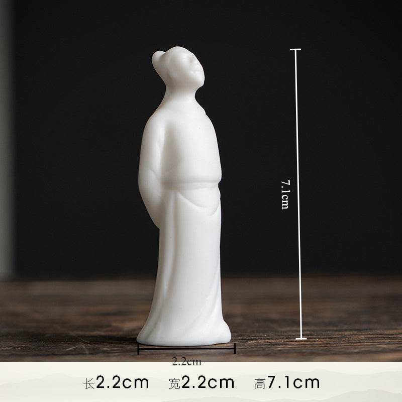 White Porcelain Meditation Buddha Statues - Tibetan Buddhist statue, view 9