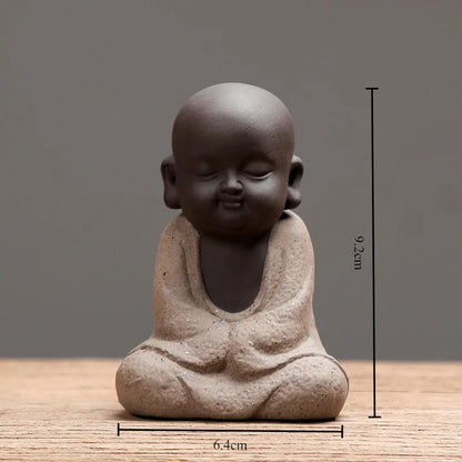 Purple Sand Meditation Buddha Statues