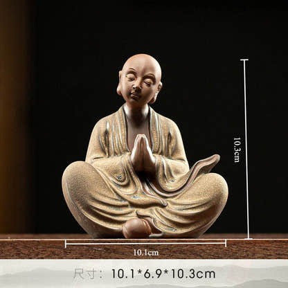 Ceramic Meditation Buddha Statue - Tibetan Buddhist statue, view 9