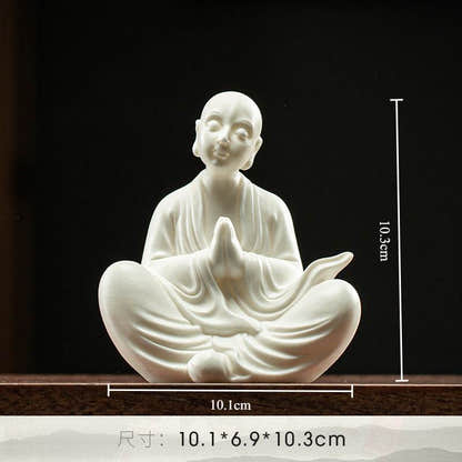 Ceramic Meditation Buddha Statue - Tibetan Buddhist statue, view 11