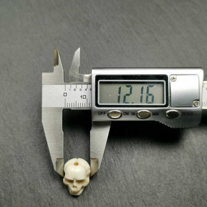 White Skull Spacer Bead for Prayer Bead