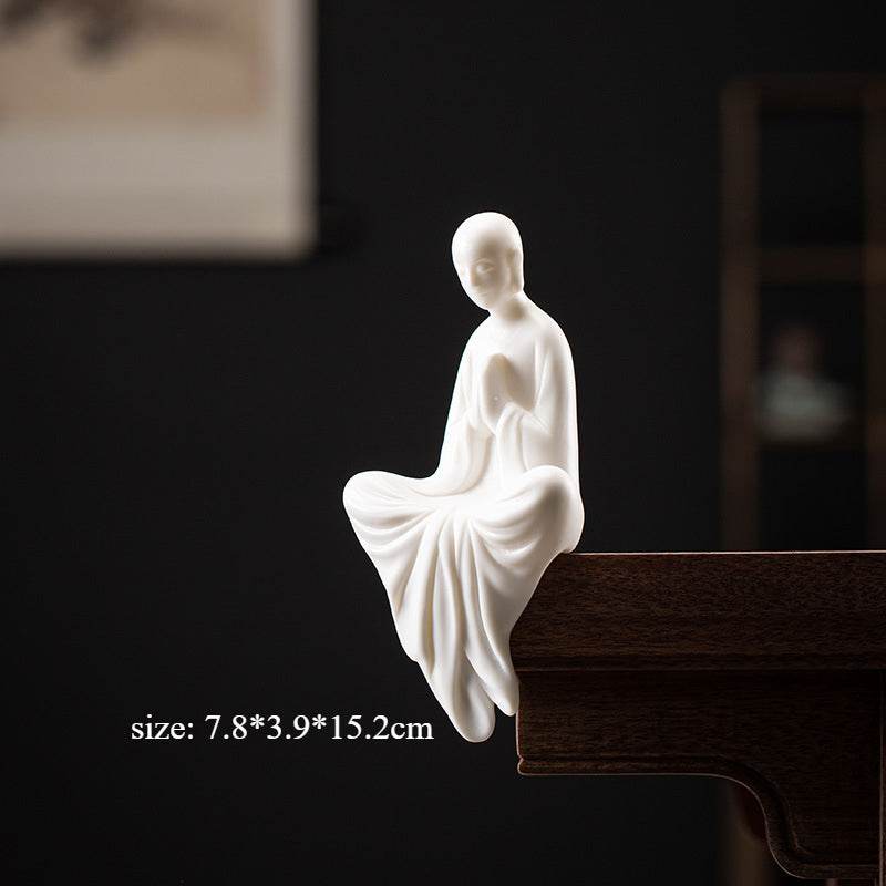 White Porcelain Buddha Statue - Tibetan Buddhist statue, view 7