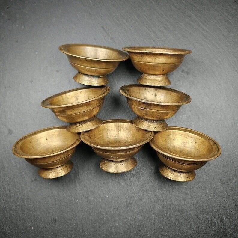 Buddhist Butter lamp / Water Offering Bowls,Yonchap Bowls - Tibetan Buddhist art, view 5