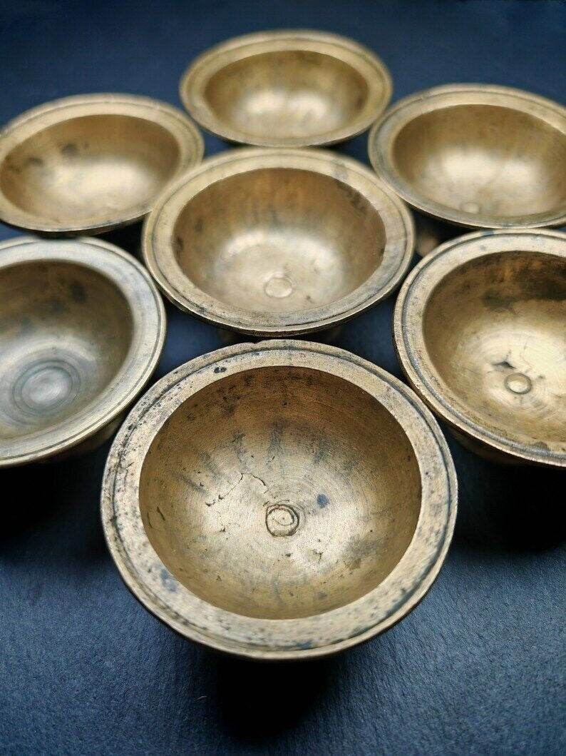 Buddhist Butter lamp / Water Offering Bowls,Yonchap Bowls - Tibetan Buddhist art, view 8