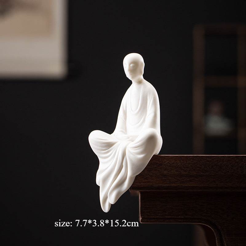 White Porcelain Buddha Statue - Tibetan Buddhist statue, view 8
