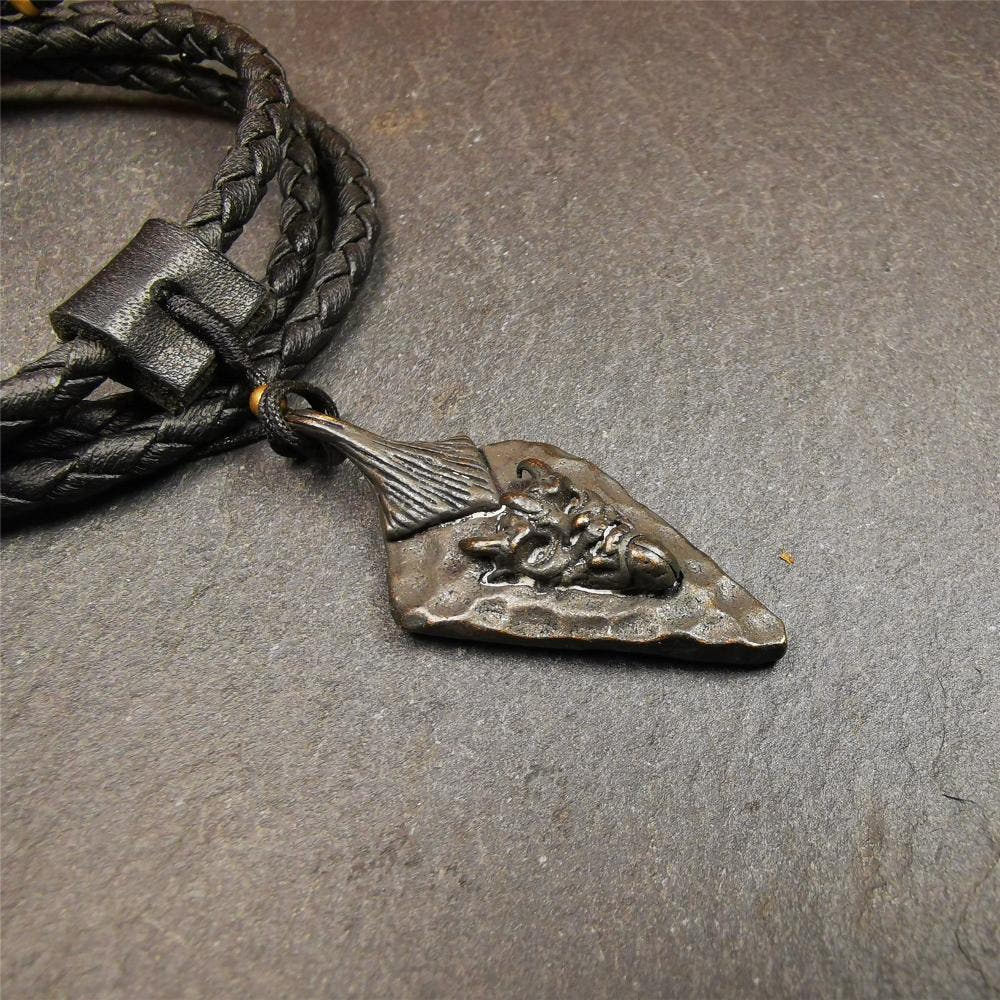 Demon Amulet 1.8" - Tibetan Buddhist amulet, view 5