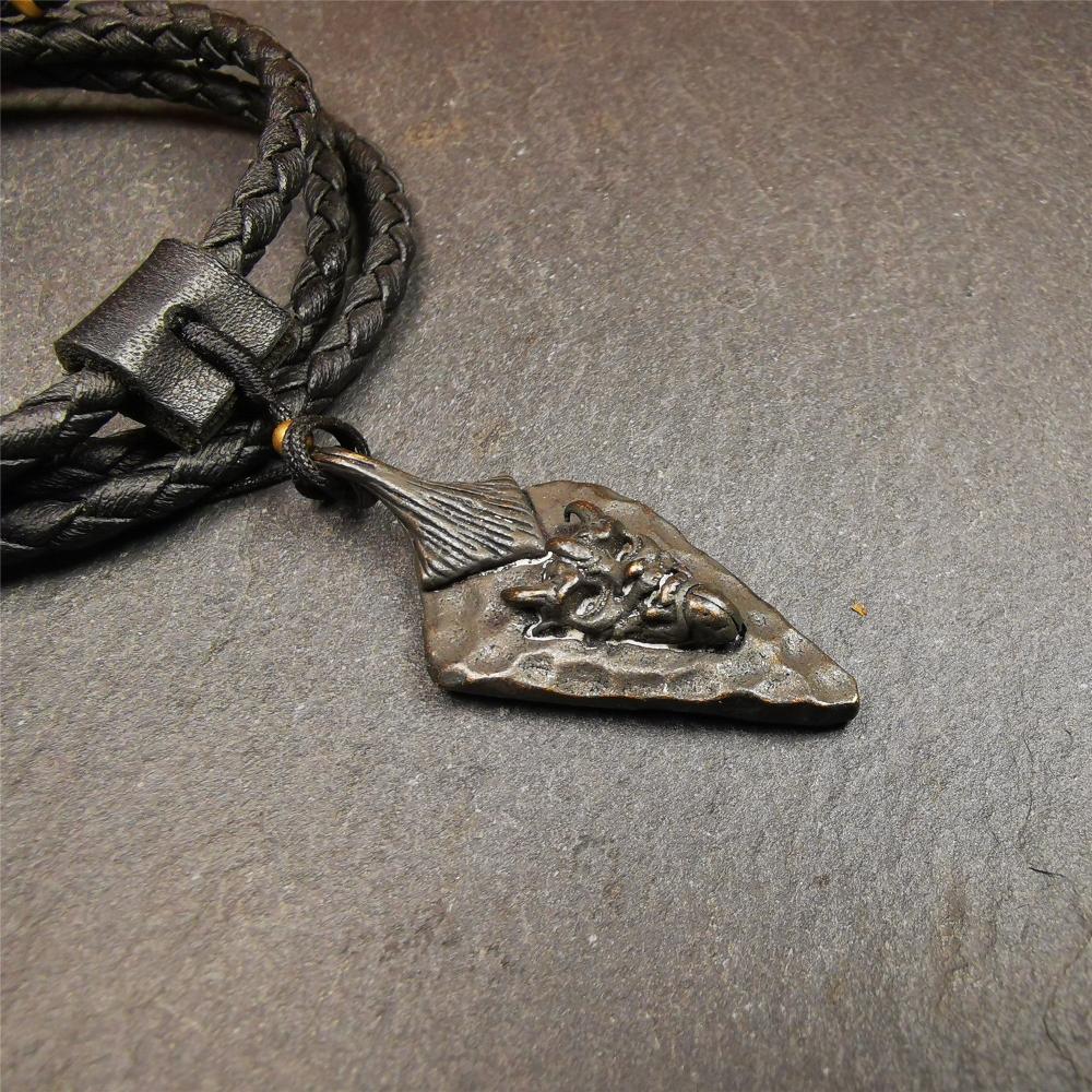 Demon Amulet 1.8" - Tibetan Buddhist amulet, view 5