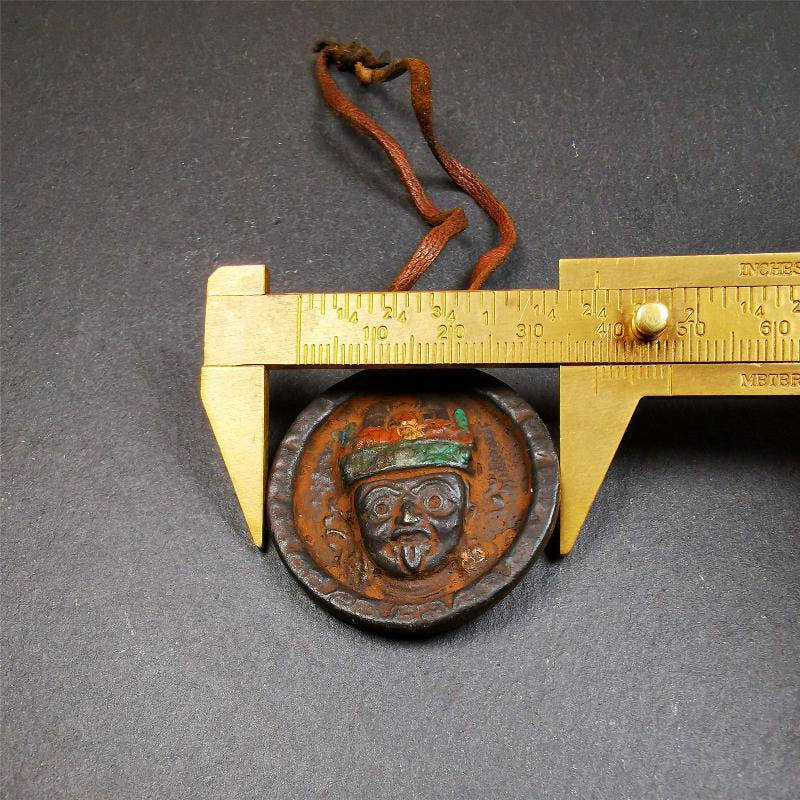 Drashi Lhamo Amulet,1.9" - Tibetan Buddhist amulet, view 9
