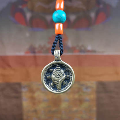 Conch Amulet 0.98" - Tibetan Buddhist amulet, view 7