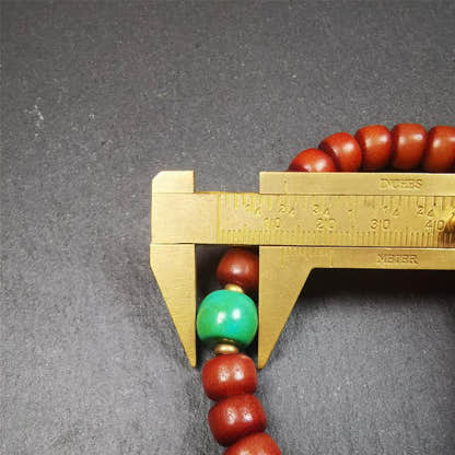 Corypha Linn Seed Bracelet Mala,0.4" - Tibetan Buddhist mala beads, view 9