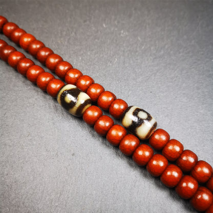 The list is a pair of Mandala 3 Eyes dzi beads. These dzi beads were made in Tibet,can be used as marker beads for mala, or decorative beads on necklace or bracelet.